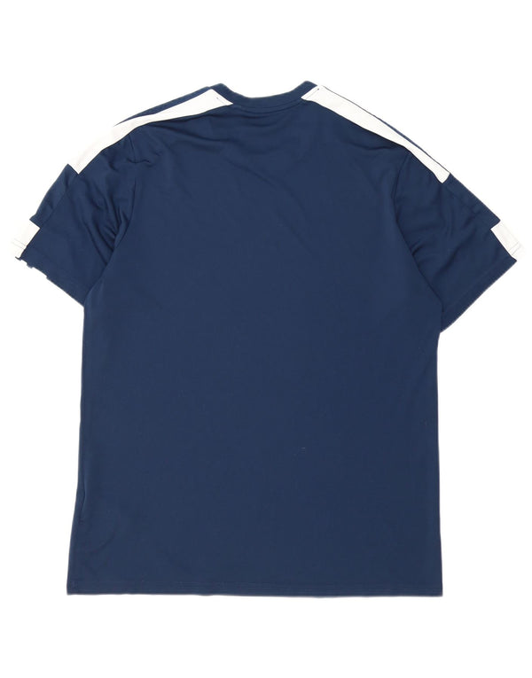 T-shirt grafica Adidas Aeroready da uomo, grande, color block blu navy