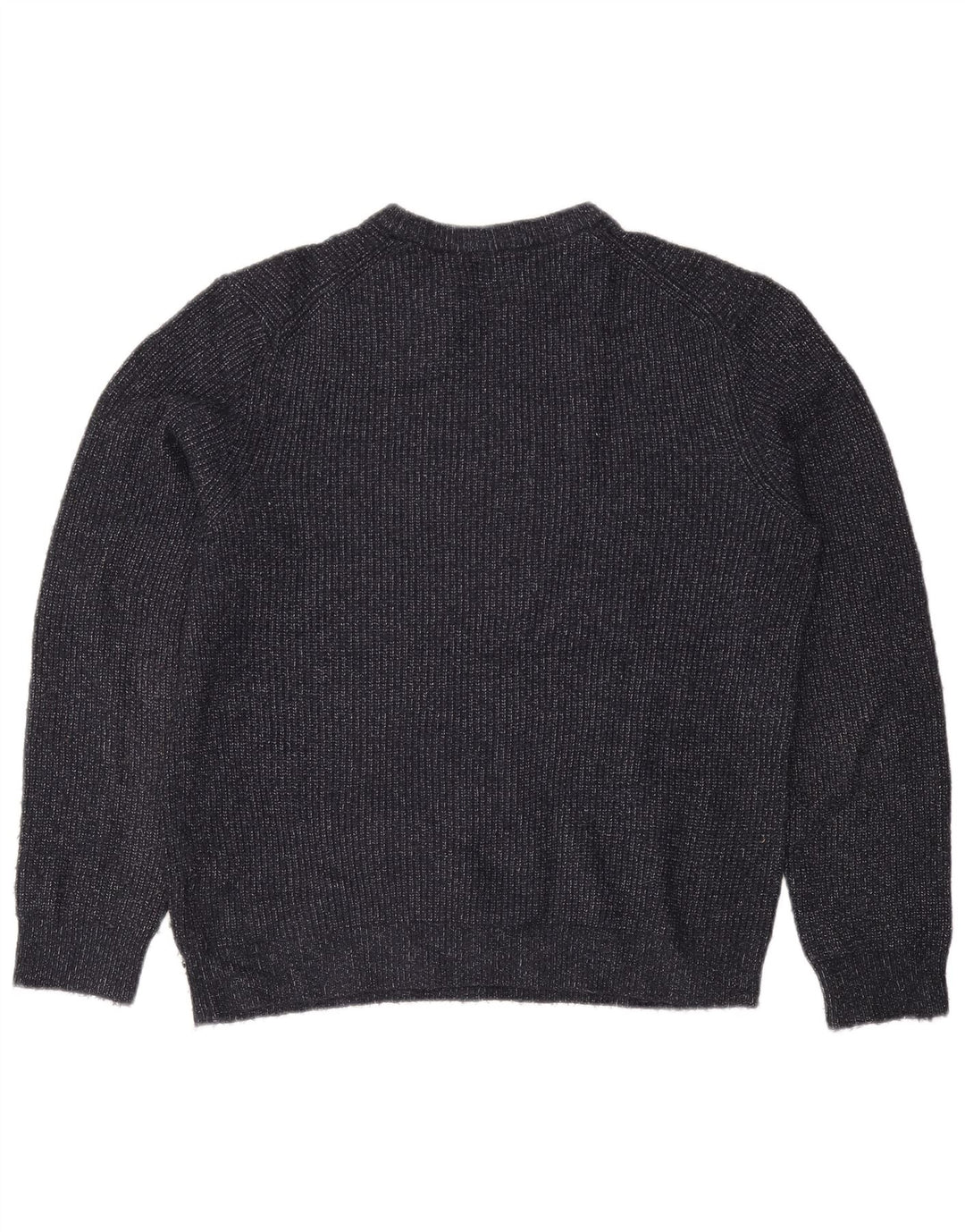 Maglione maglione girocollo da uomo Marks & Spencer grande blu navy screziato