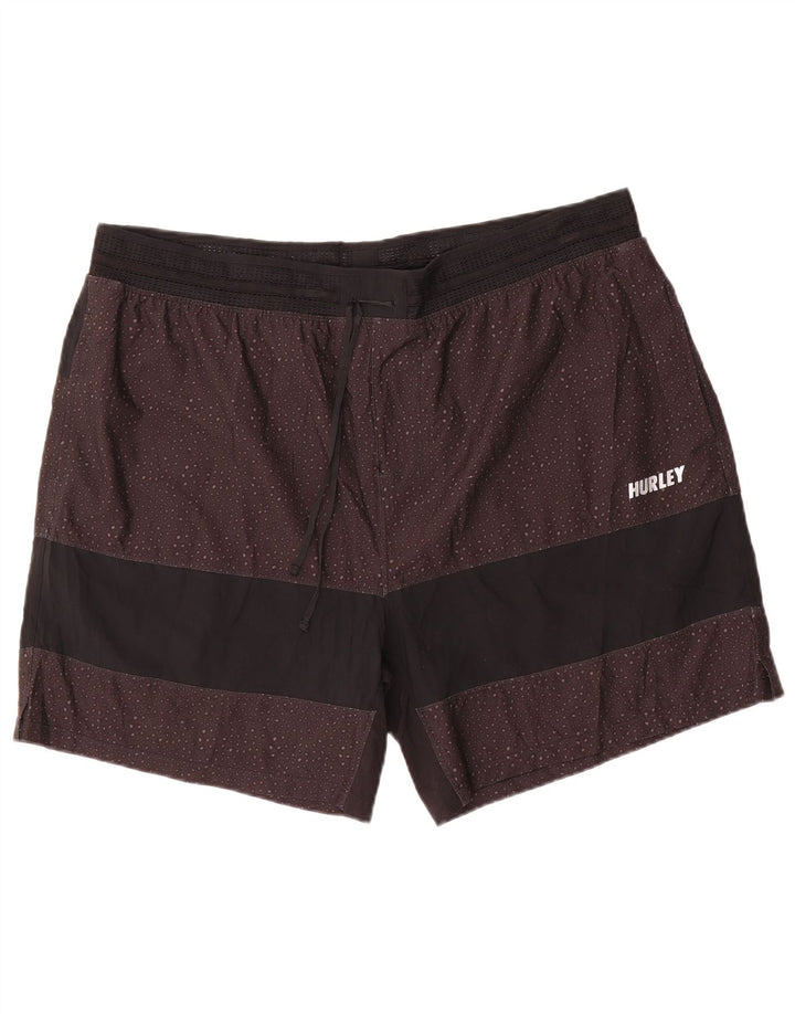 Pantaloncini da bagno Hurley Phantom da uomo 2XL Poliestere maculato nero