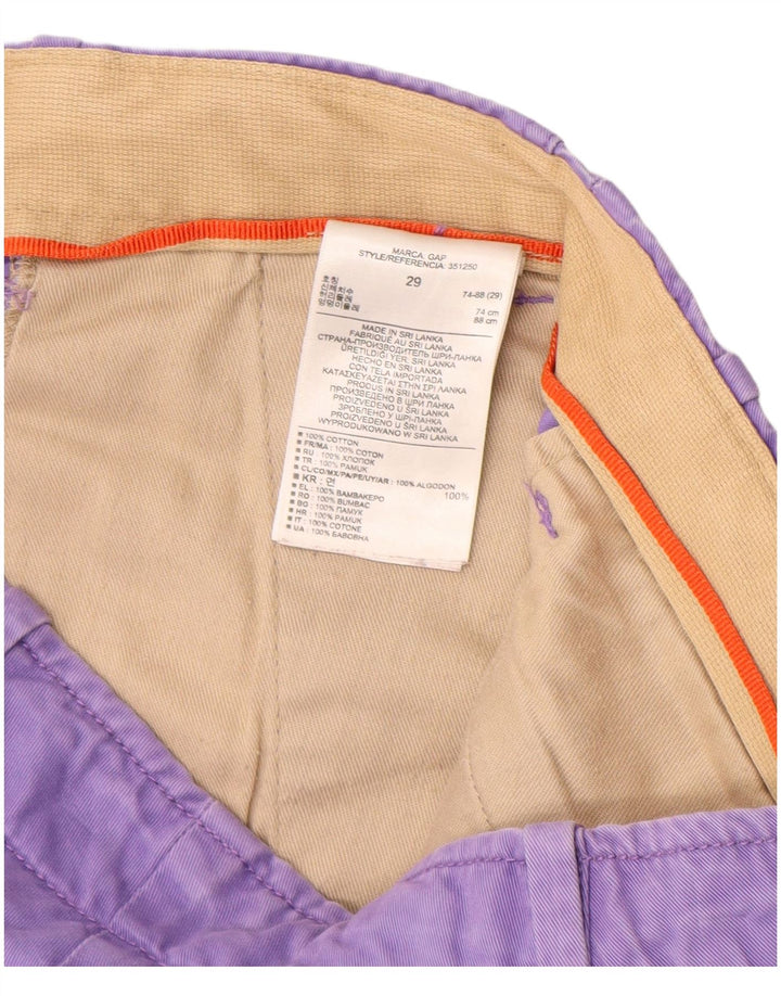 Pantaloncini chino da uomo Gap W29 cotone viola medio
