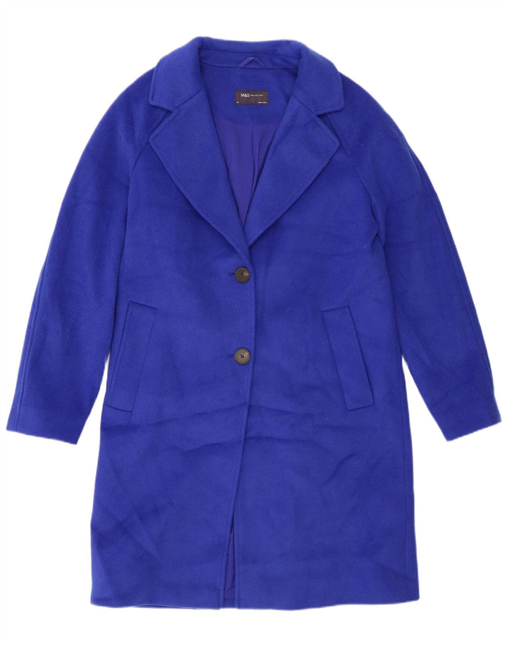 Soprabito oversize da donna Marks & Spencer UK 10 piccolo poliestere blu