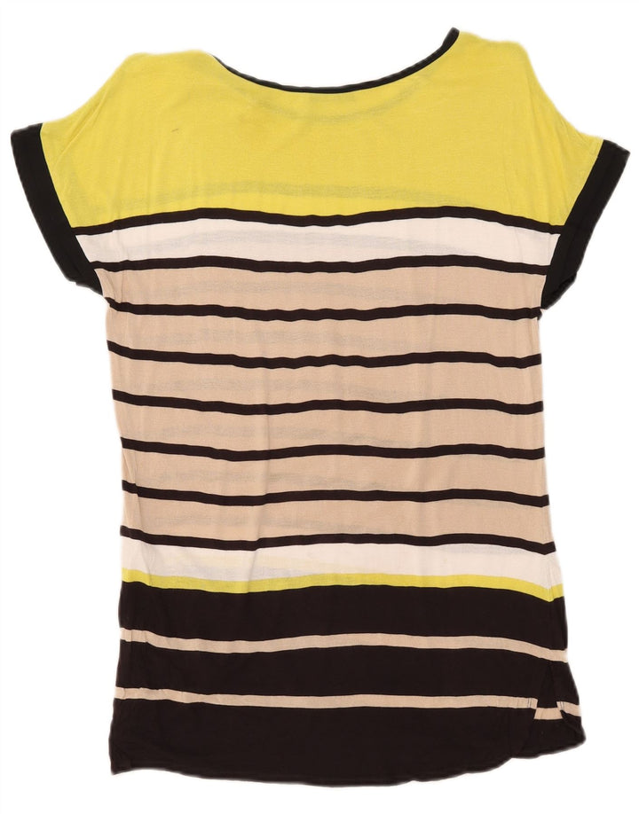 T-shirt da donna Oasis Top UK 10 piccola a righe multicolore