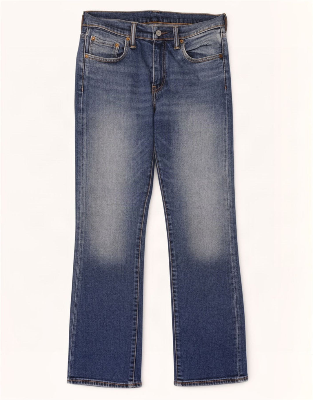 Levi's Uomo 527 Jeans Bootcut W30 L30 Cotone Blu