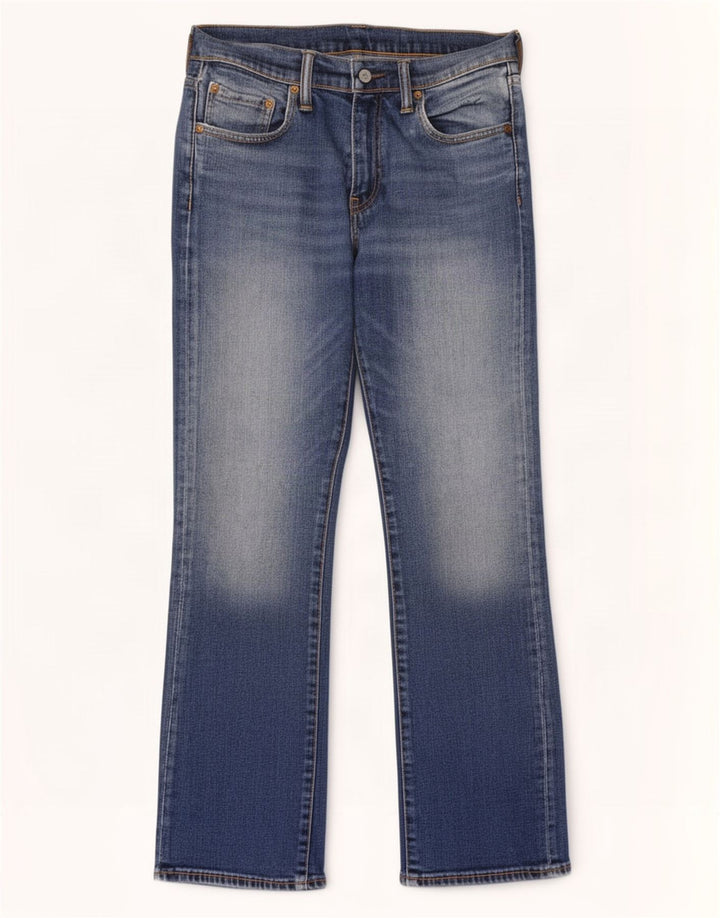 Levi's Uomo 527 Jeans Bootcut W30 L30 Cotone Blu