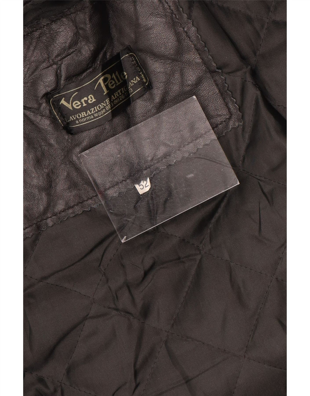 LAVORAZIONE ARTIGIANA Giacca in Pelle Uomo IT 52 XL Pelle Nera