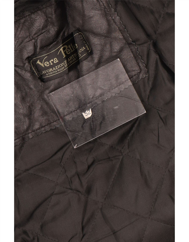 LAVORAZIONE ARTIGIANA Giacca in Pelle Uomo IT 52 XL Pelle Nera