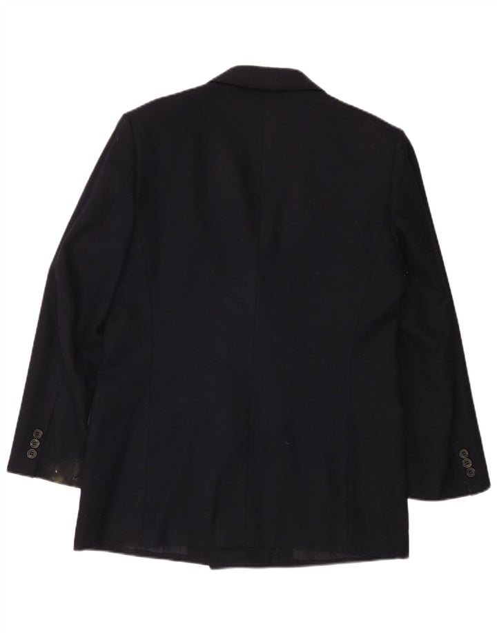 Giacca blazer doppiopetto da uomo Aquascutum UK 36 piccola blu navy