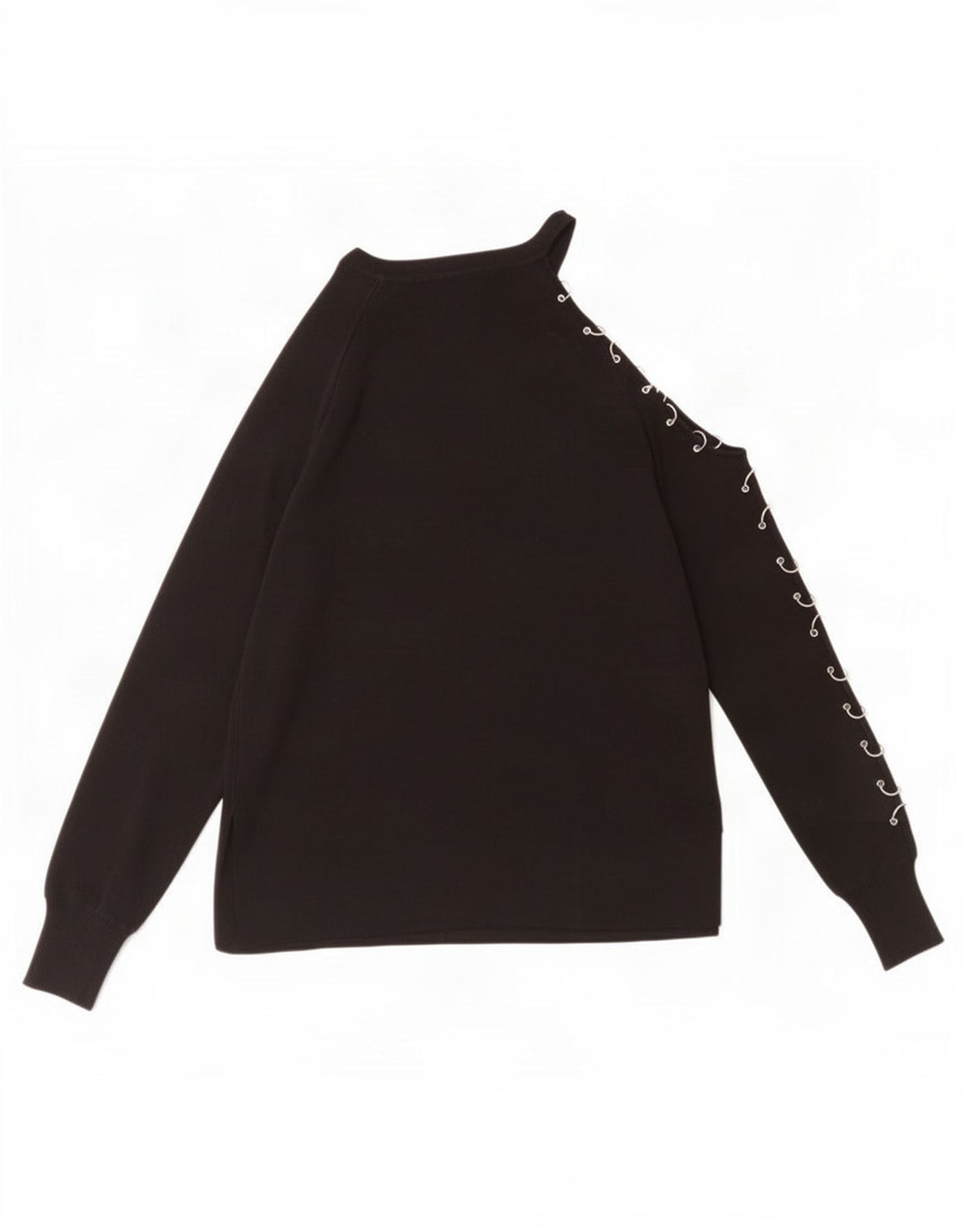 Top monospalla da donna Zara UK 12 viscosa nera media