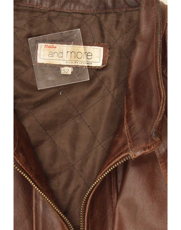 Giacca in Pelle Uomo Bata IT 52 XL Pelle Marrone