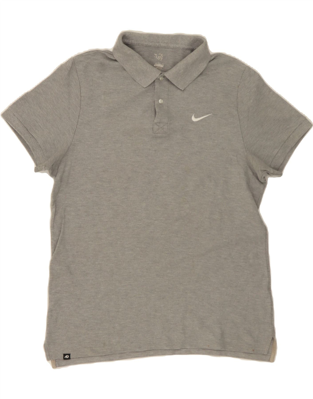 NIKE Mens Polo Shirt Medium Grey Cotton Vintage Nike and Second-Hand Nike from Messina Hembry 
