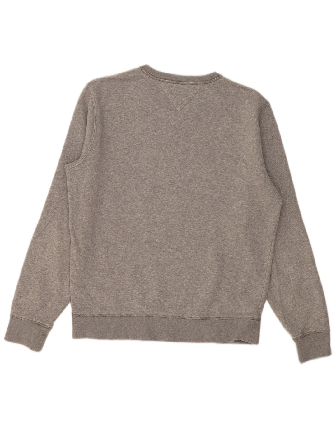 Tommy Hilfiger Felpa grafica da uomo Maglione grande cotone grigio