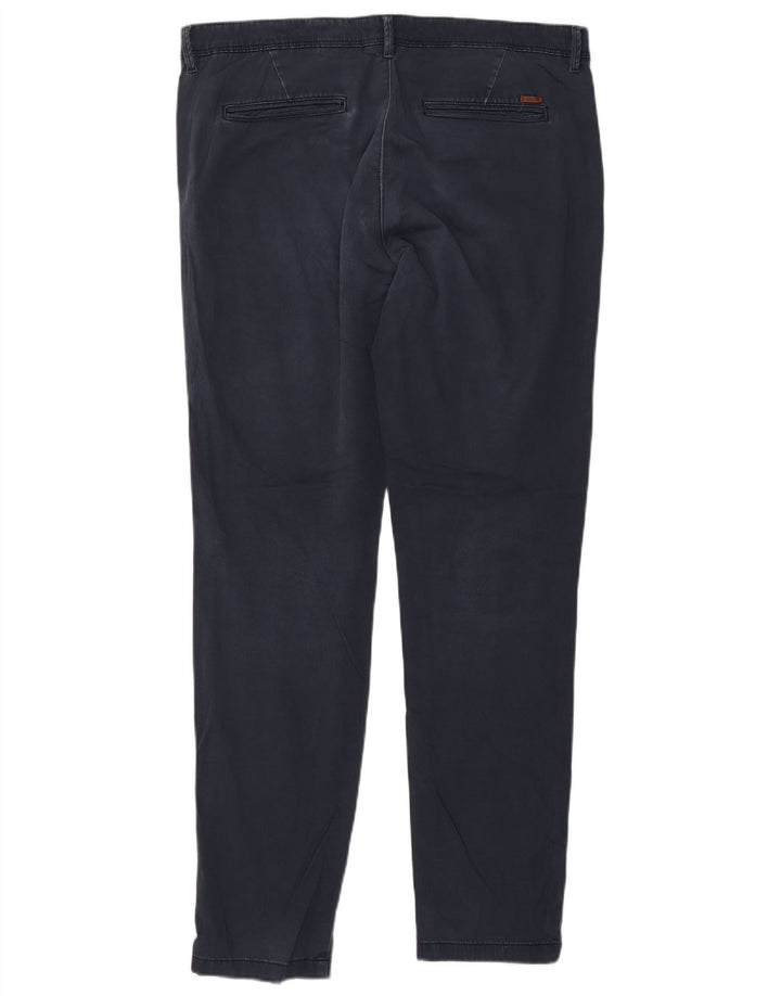 JACK & JONES Pantaloni chino slim Marco da uomo W36 L34 Blu navy