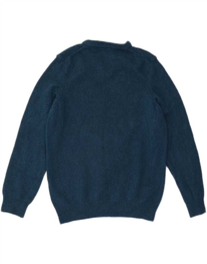Maglione maglione con scollo a V da donna Lyle & Scott UK 10 piccolo blu
