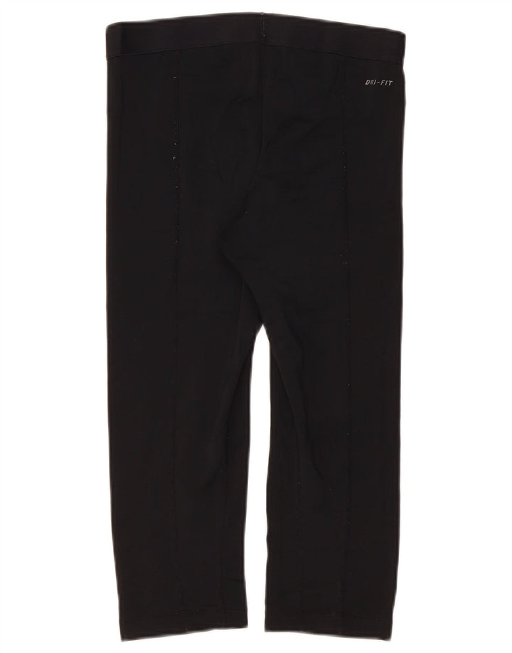 Pantaloni da tuta Nike Dri Fit da donna UK 12 Medium Nero Poliestere