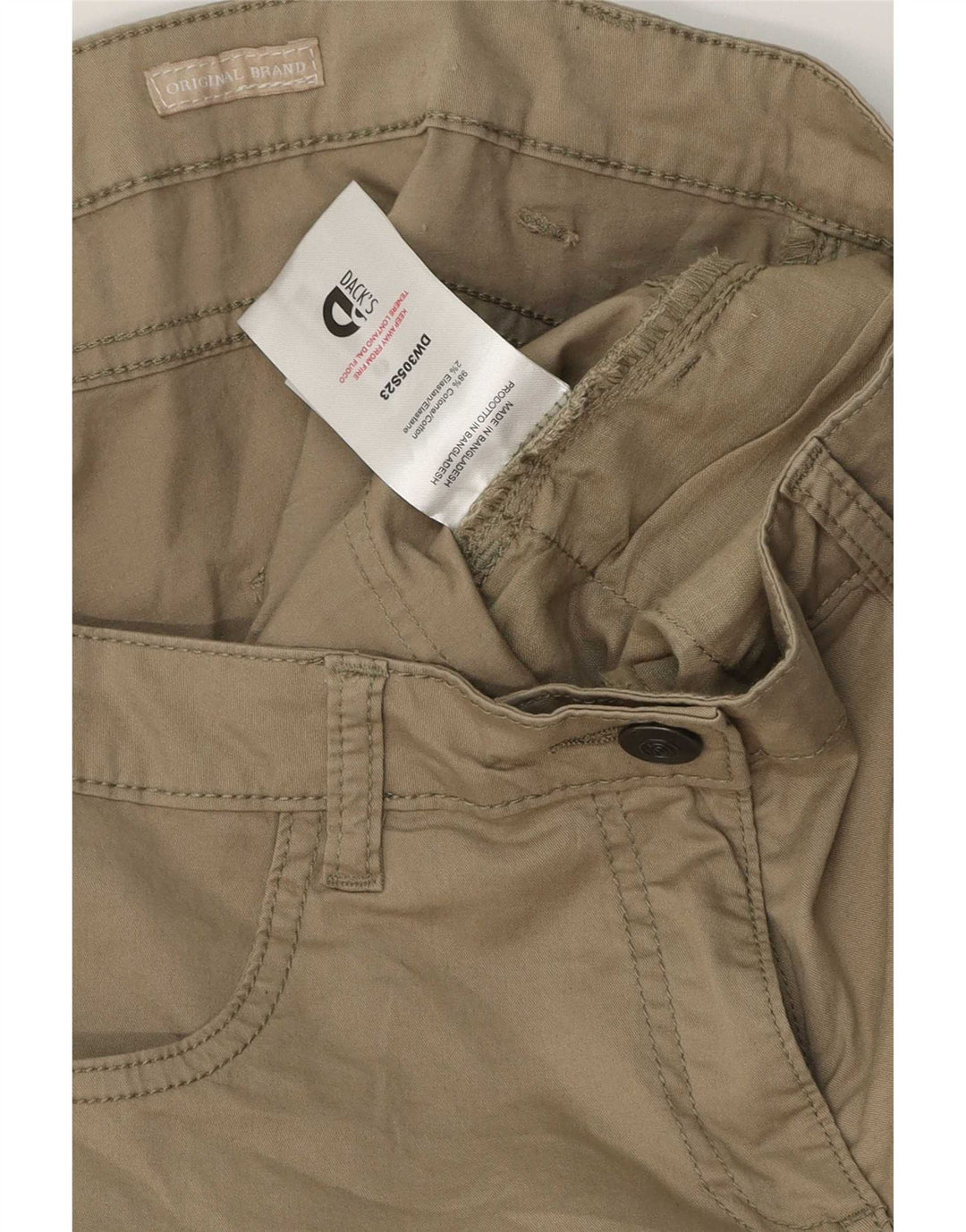 Pantaloncini casual da donna di Dack IT 44 Medium W32 cotone kaki