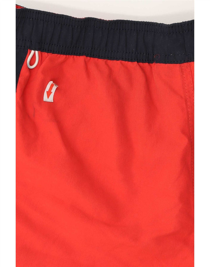 Pantaloncini da bagno grafici da uomo Jack & Jones Poliestere color block rosso medio