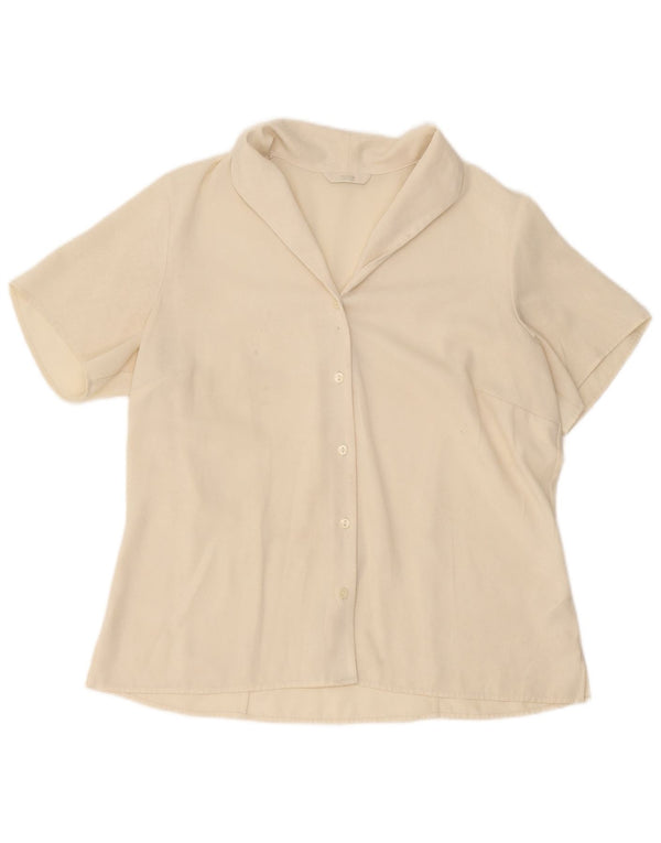 Camicetta a maniche corte da donna Marks & Spencer UK 16 Large Beige