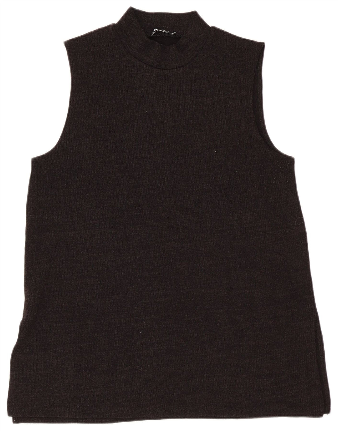 Canotta da donna Zara UK 14 grande nera screziata