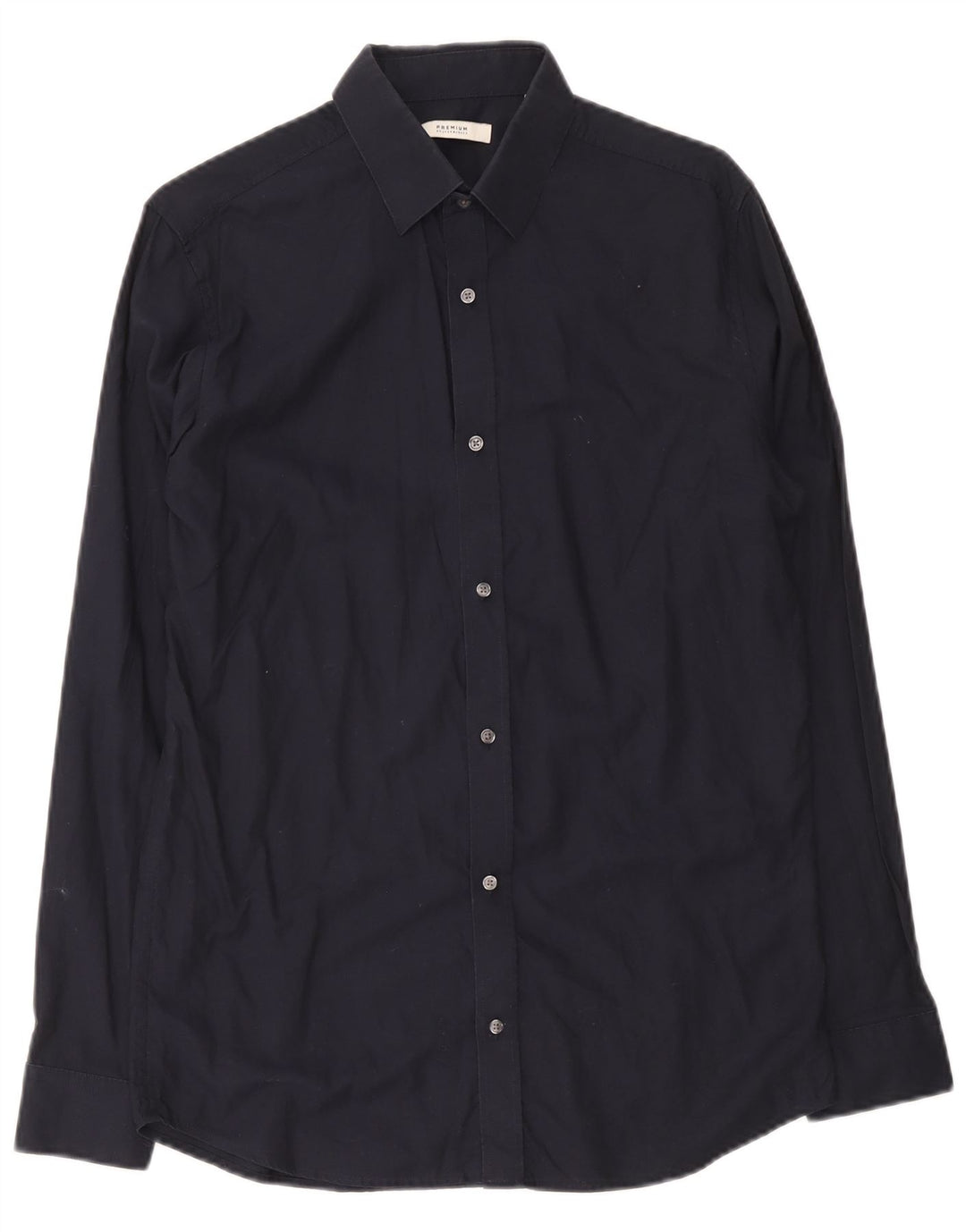 Camicia premium da uomo Jack & Jones in cotone blu navy medio