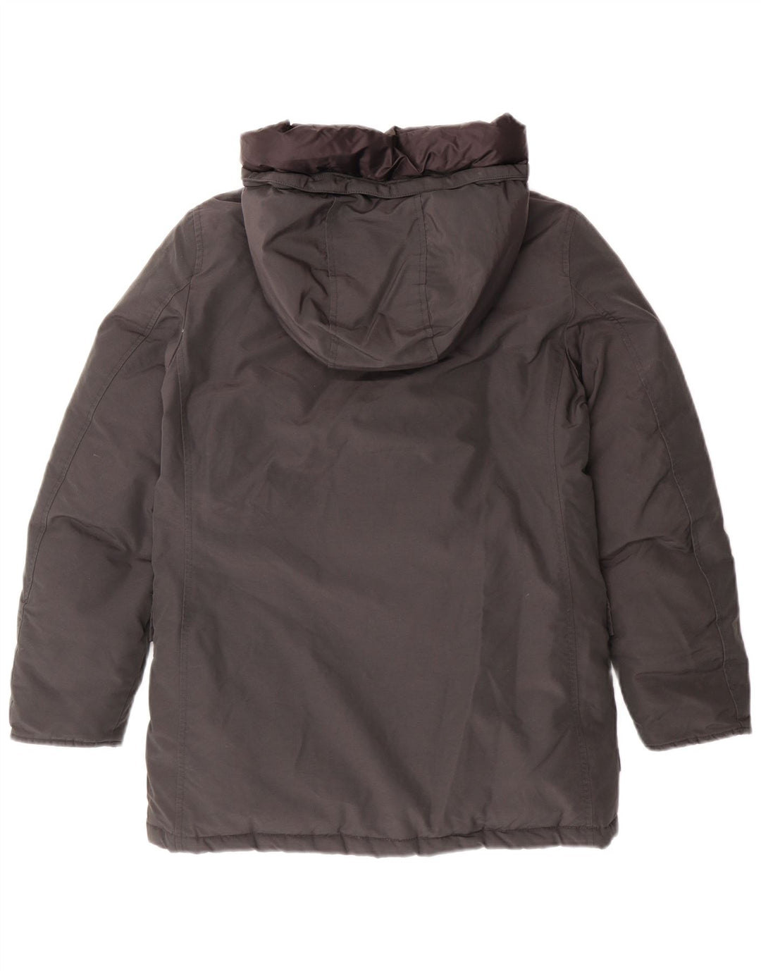 Cappotto imbottito con cappuccio per ragazzi WOOLRICH 9-10 anni in cotone nero