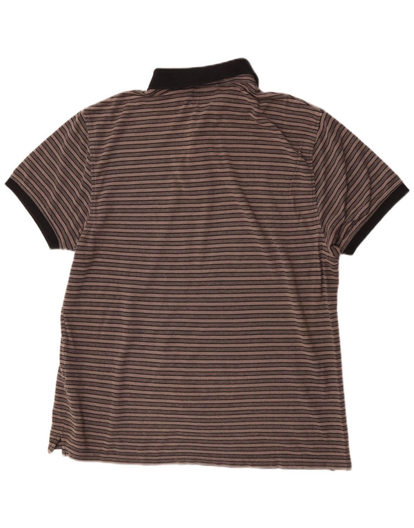 Polo Levi's da uomo XL in cotone a righe marroni