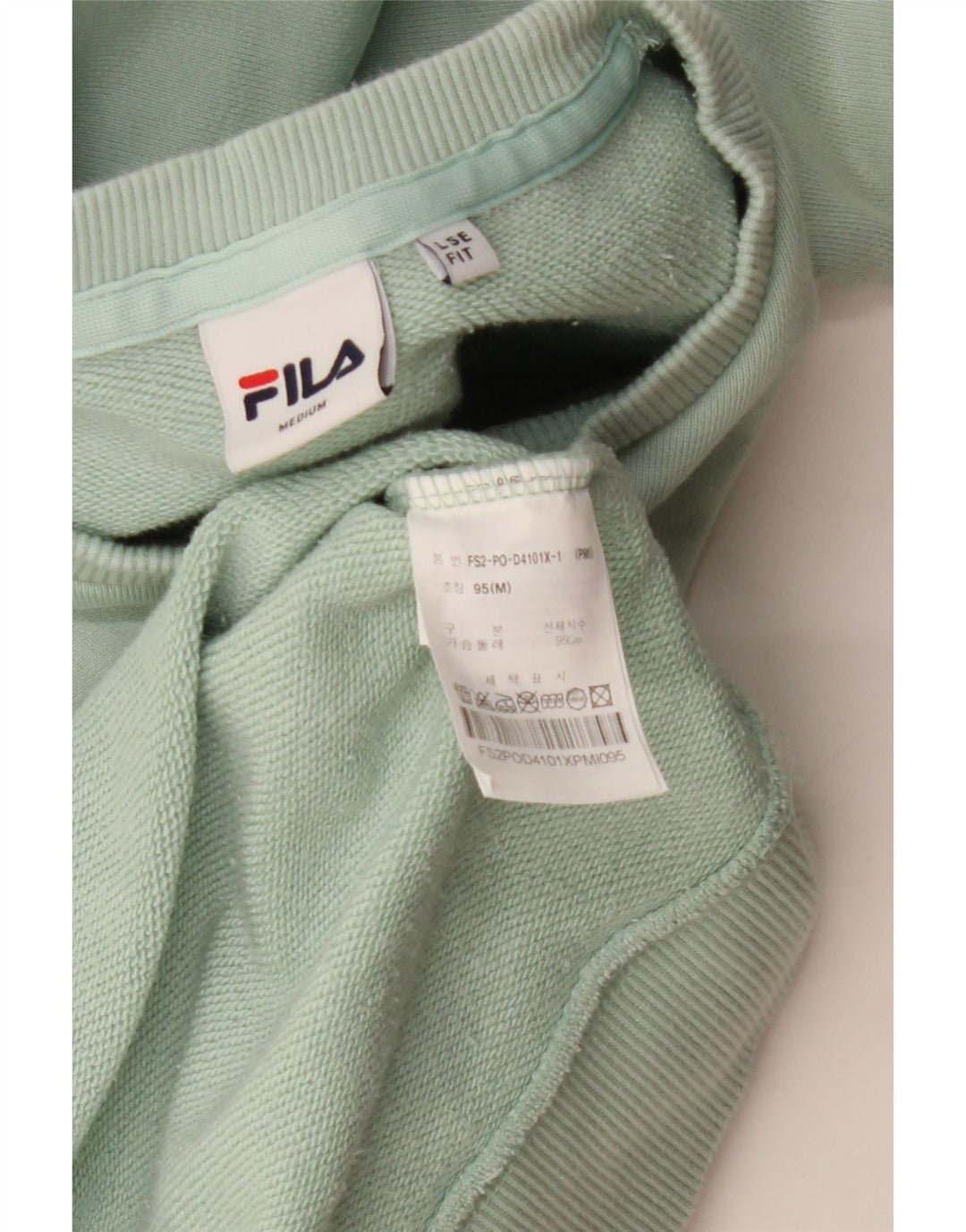 FILA Felpa Uomo Maglione Medio Turchese Cotone