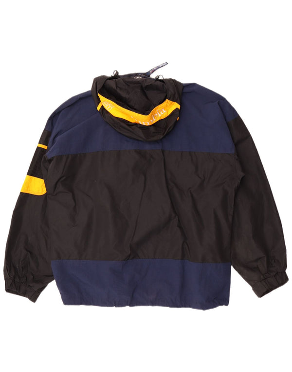 Giacca antipioggia da uomo con cappuccio grafico Columbia UK 40 Large Black Colourblock