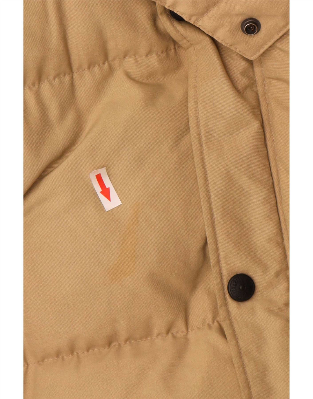 Giacca imbottita con cappuccio da uomo Levi's UK 40 Large Beige Nylon