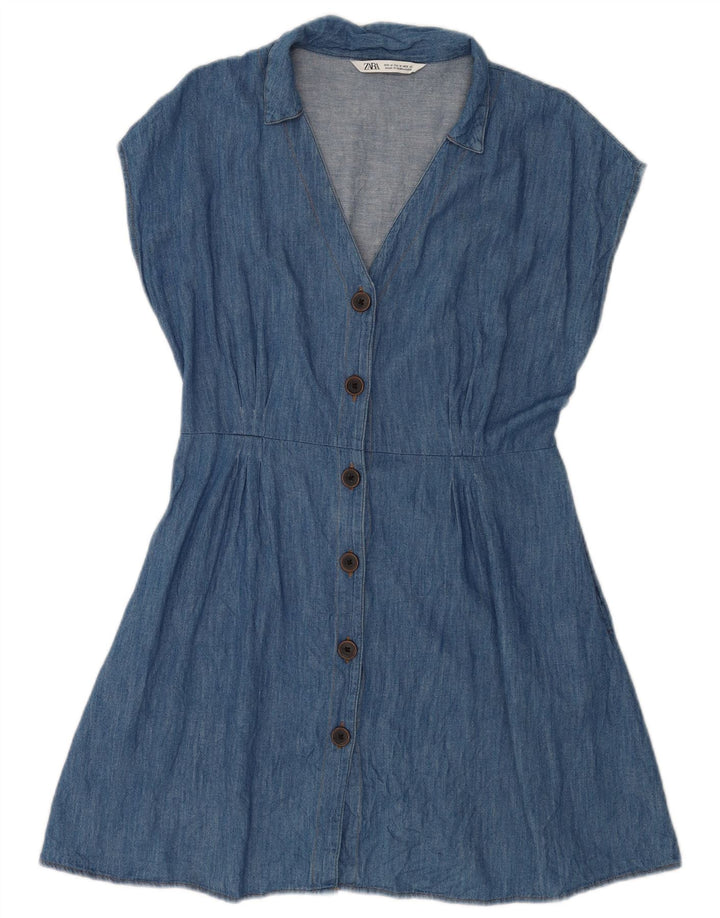 Abito in denim da donna Zara UK 14 Blu medio