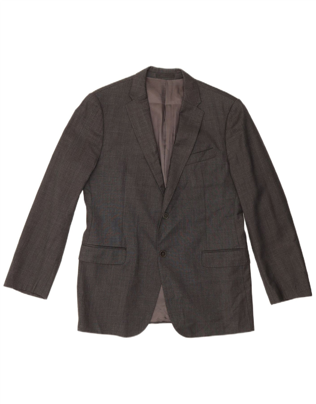 Giacca blazer da uomo a 2 bottoni Armani Collezioni IT 50 Large in lana grigia