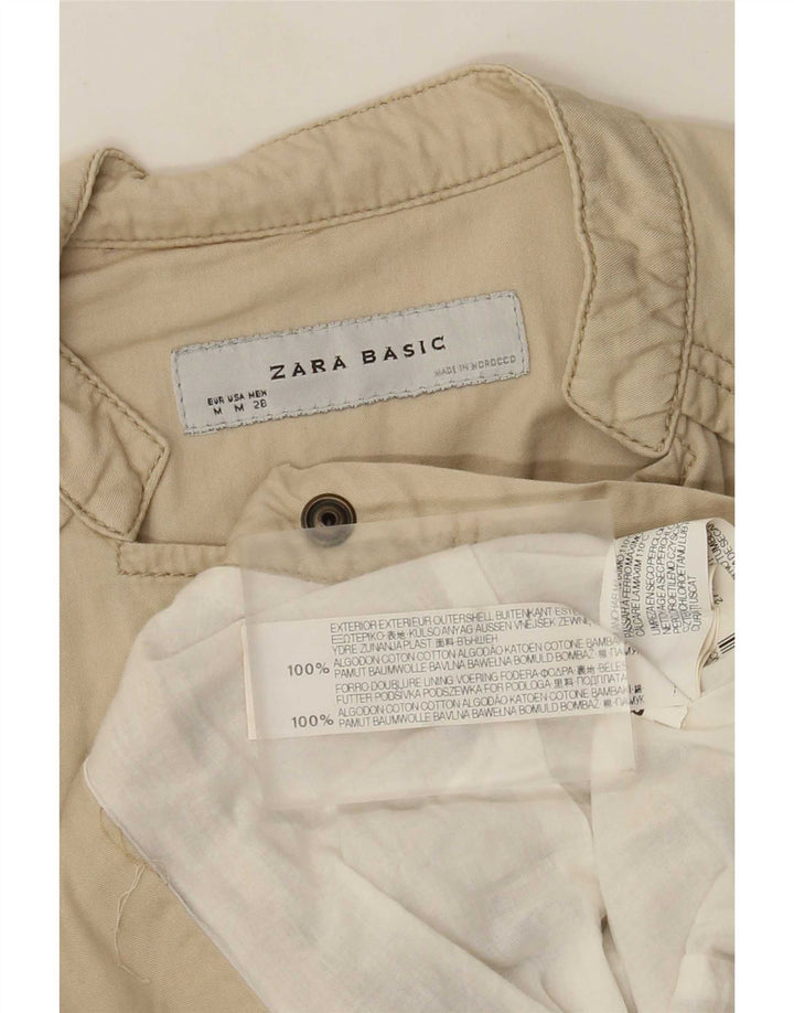 Giubbotto bomber da donna Zara UK 12 cotone beige medio