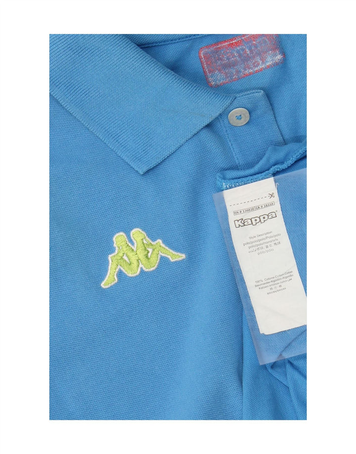 KAPPA Mens Polo Shirt Medium Blue Cotton