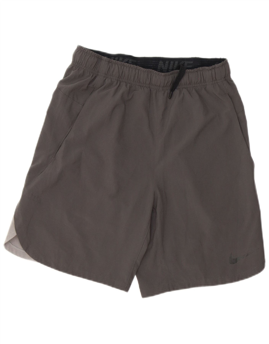 Pantaloncini sportivi Nike Dri Fit da uomo, piccoli, in poliestere color block grigio