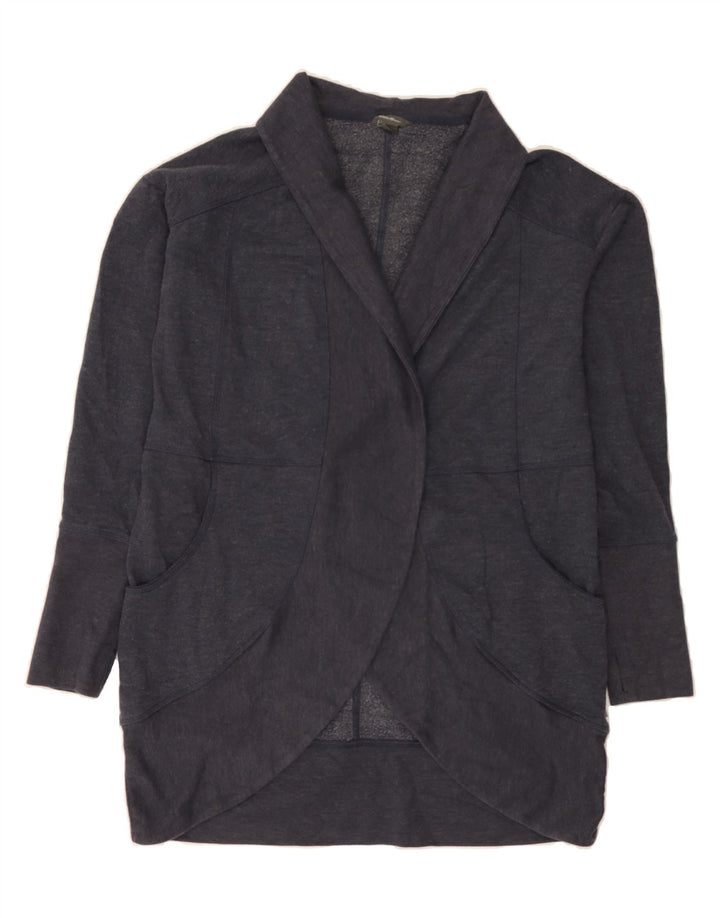 EDDIE BAUER Womens Open Cardigan Sweater UK 10 Small Navy Blue Cotton Vintage Eddie Bauer and Second-Hand Eddie Bauer from Messina Hembry 