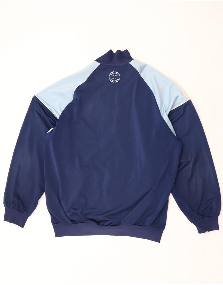 Giacca da tuta da uomo Adidas UK 40/42 Medium Blu Navy Colourblock