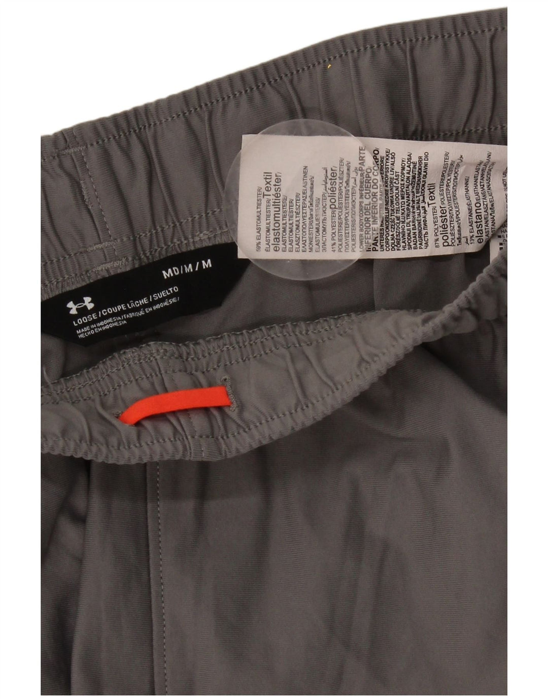 Pantaloncini sportivi da uomo Under Armour, colore grigio medio, elastan