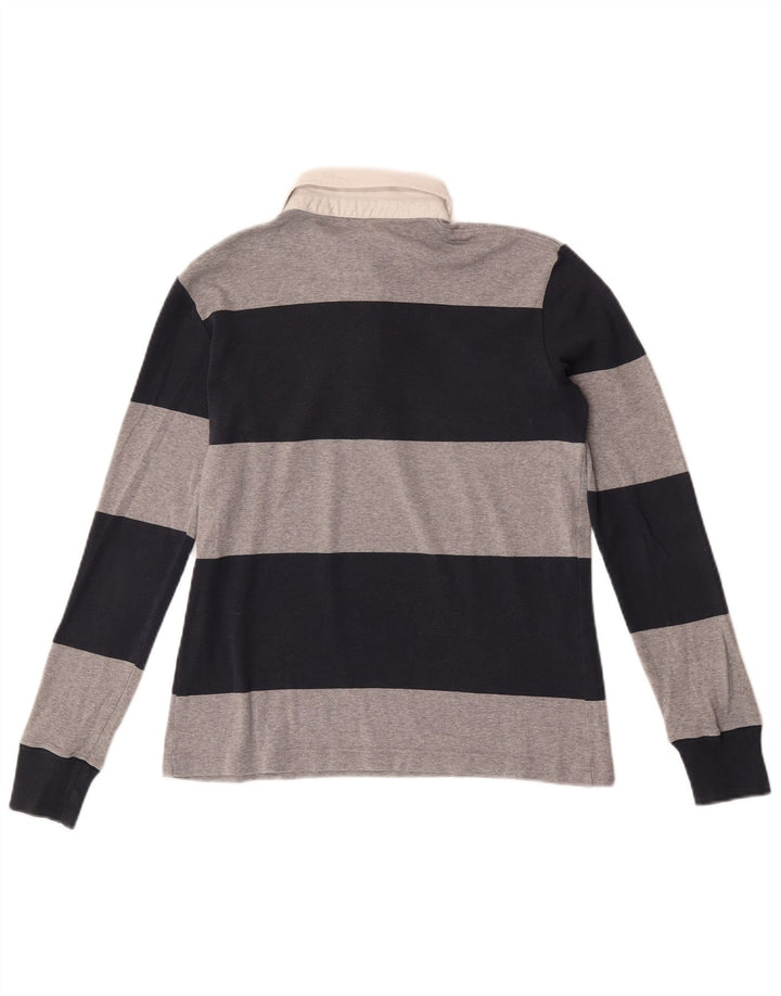 Polo da rugby da donna Lacoste taglia 38 media a righe blu navy