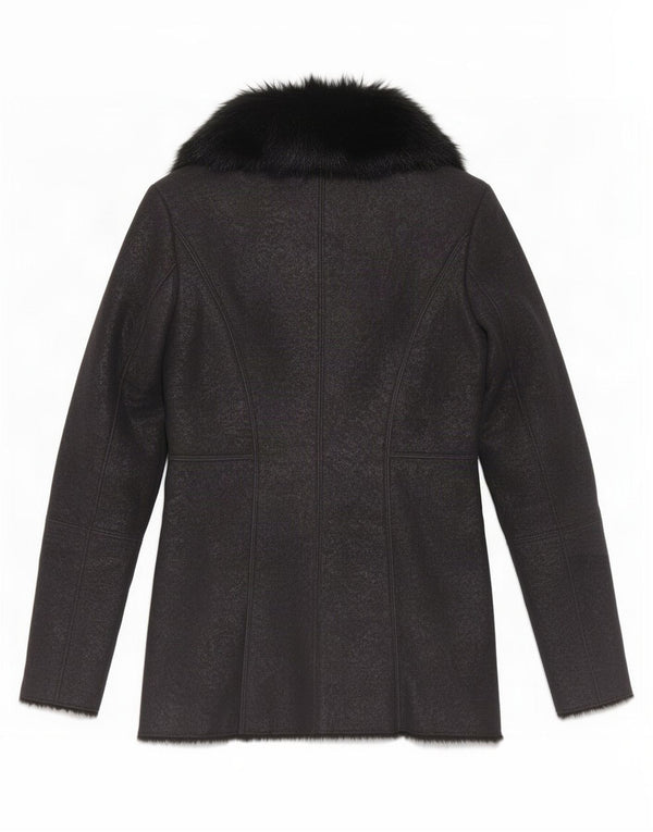 Giacca Sherpa da donna Guess UK 4 XS poliestere nero