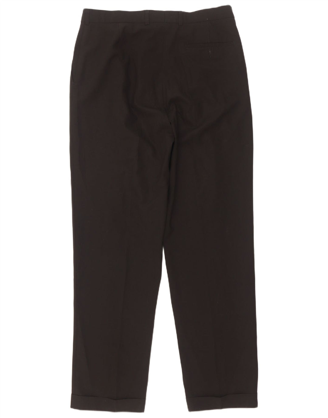 Pantaloni da abito con pegging da uomo Marks & Spencer W34 L33 poliestere nero