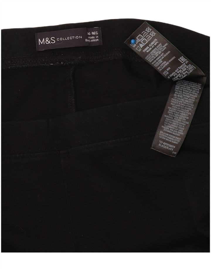 Leggings da donna Marks & Spencer UK 16 grande cotone nero