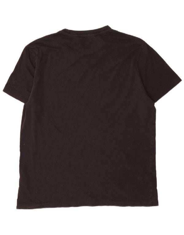T-shirt grafica da uomo con vestibilità rilassata All Saints, piccola, in cotone nero