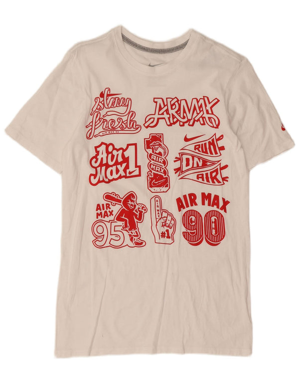 T-shirt grafica Nike da uomo con taglio atletico XS bianca