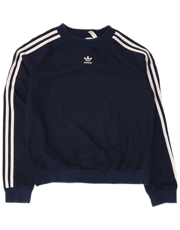 Felpa corta da uomo Adidas UK 8 Small poliestere blu navy