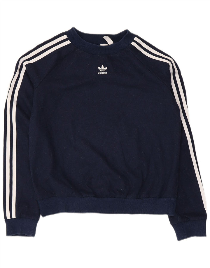 Felpa corta da uomo Adidas UK 8 Small poliestere blu navy