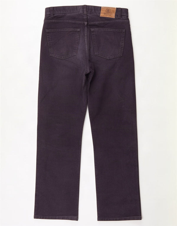 Pantaloni casual dritti Marks & Spencer da uomo blu Harbour W32 L31 Navy