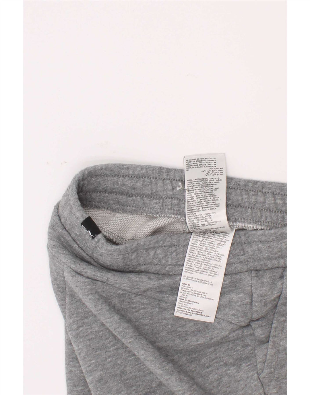 Pantaloncini sportivi Puma da bambino 7-8 anni in cotone grigio screziato