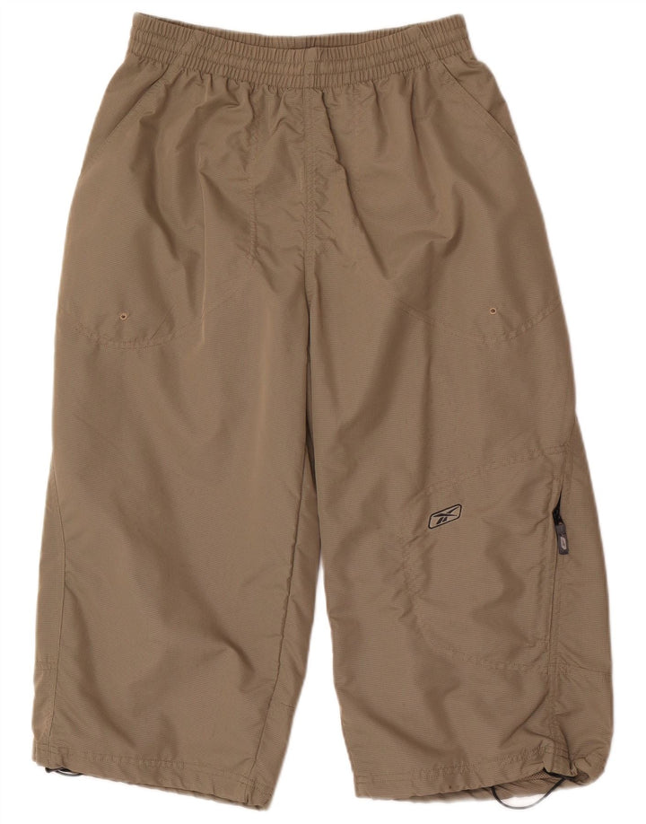 Pantaloni da tuta Reebok Capri da uomo, piccoli, in nylon kaki