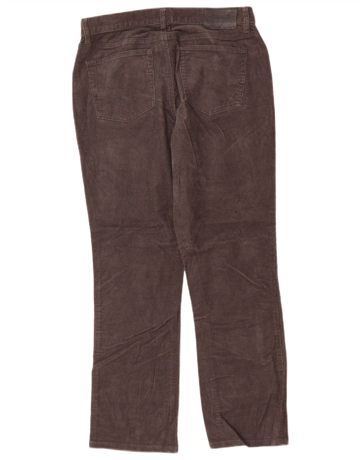 Pantaloni dritti in velluto a coste da donna RALPH LAUREN US 8 Medium W30 L28 Grigio