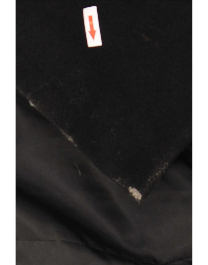 Cappotto doppiopetto vintage da uomo EU 36 piccolo in lana nera