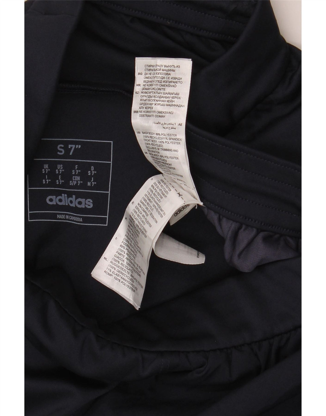 Pantaloncini sportivi Adidas Aeroready da uomo piccoli in poliestere blu navy